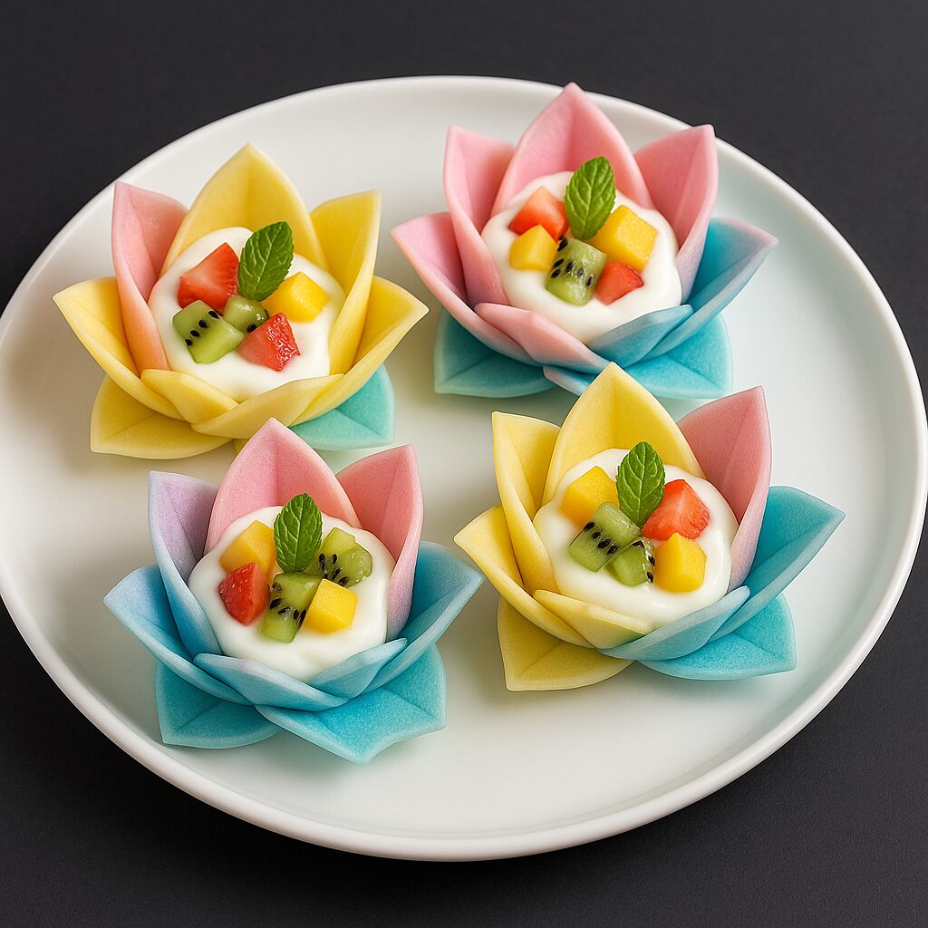 Origami Pancake Blossoms
