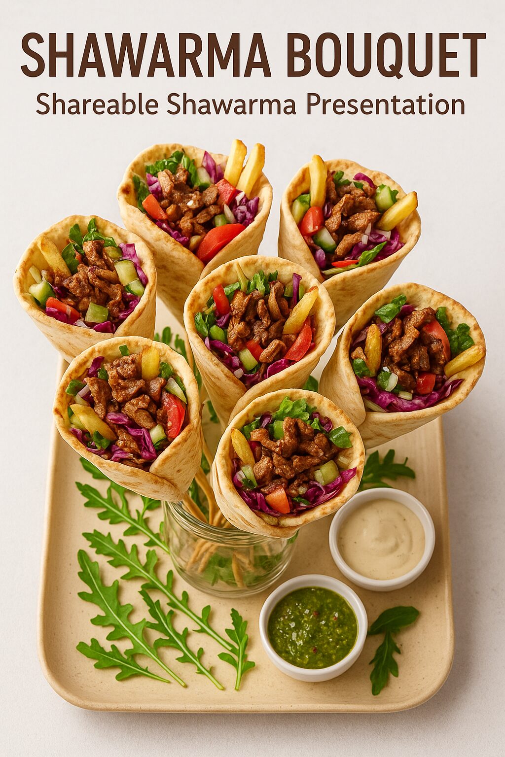 Shawarma Bouquet — The Shareable Shawarma Everyone Will Want to Make