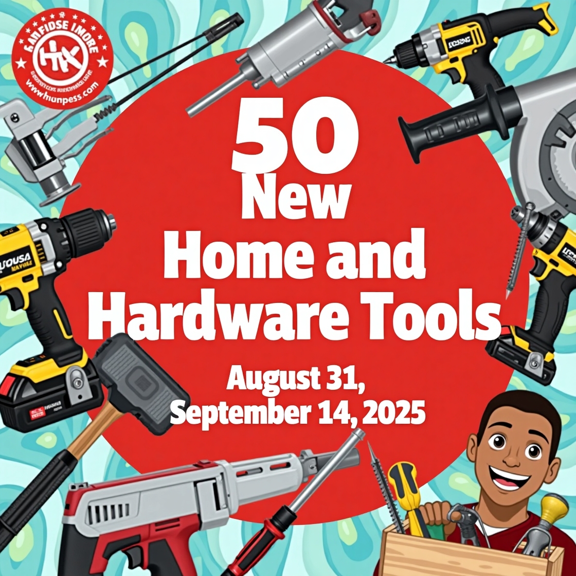 50 New Home & Hardware Tools (Aug 31 - Sep 14, 2025)