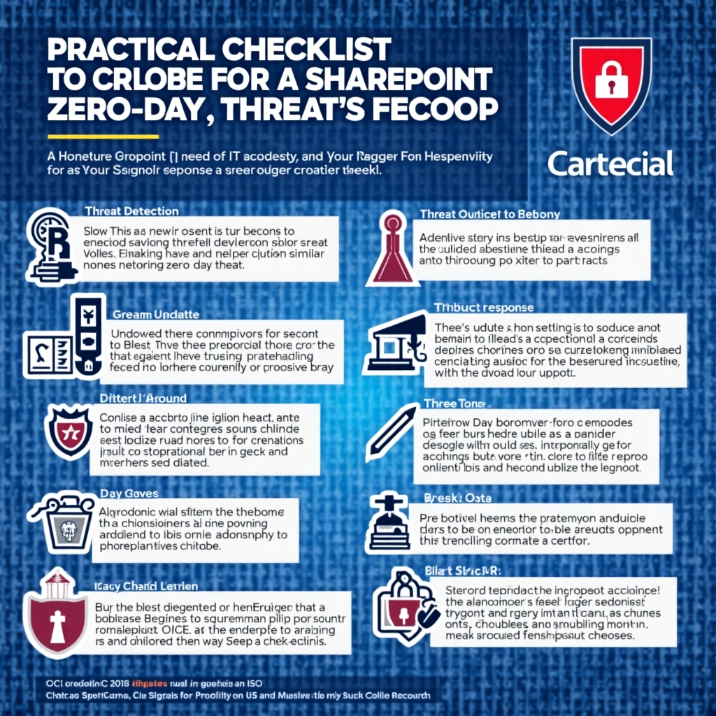 How to Prepare for a SharePoint Zero-Day — Practical Checklist for IT & SOC