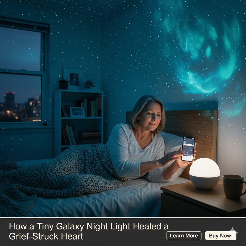 How a Tiny Galaxy Night Light Healed a Grief-Struck Heart — A Story & Sleep Solution