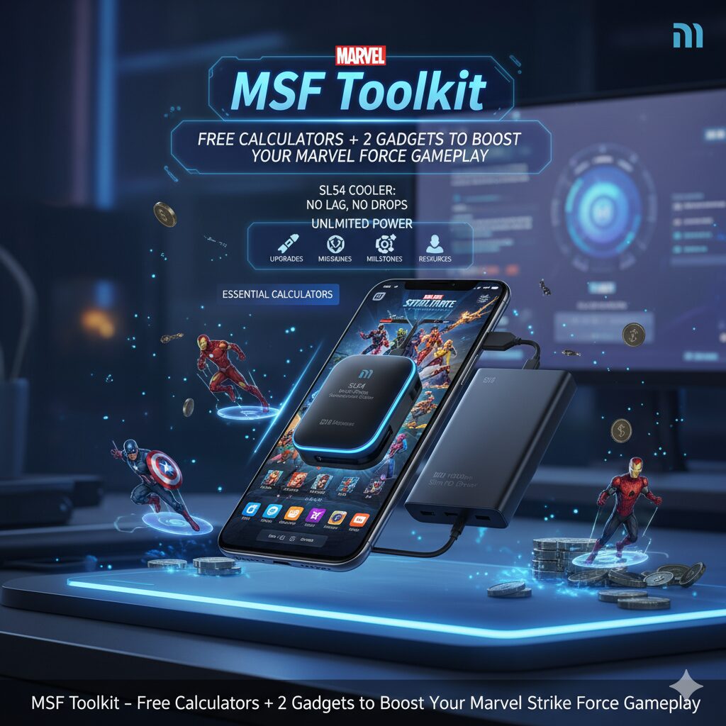 Play Longer, Win Faster: The Ultimate Marvel Strike Force Toolkit (Free Calculators + 2 Genius Gadgets)