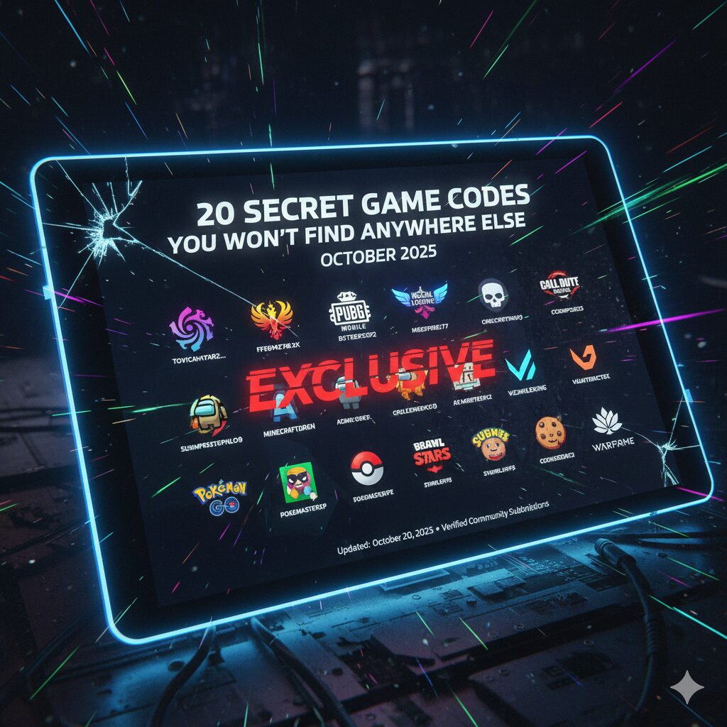 20 Secret Game Codes You Won’t Find Anywhere Else (October 2025)