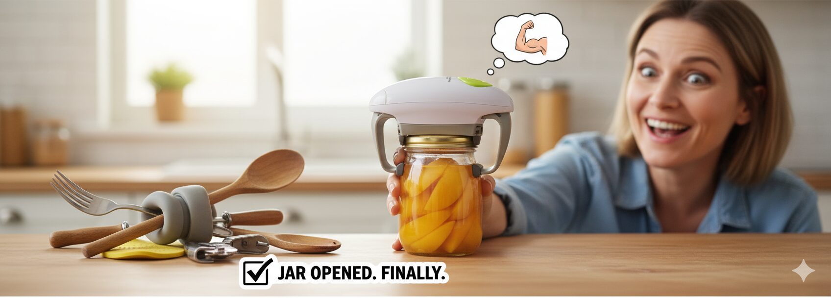Open Cans Without Pain — The Electric Smooth-Edge Can Opener That Helps Weak or Hurting Hands