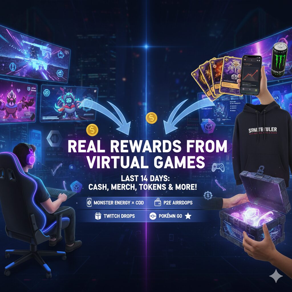 Real Rewards from Virtual Games , revealed in the last 14 days