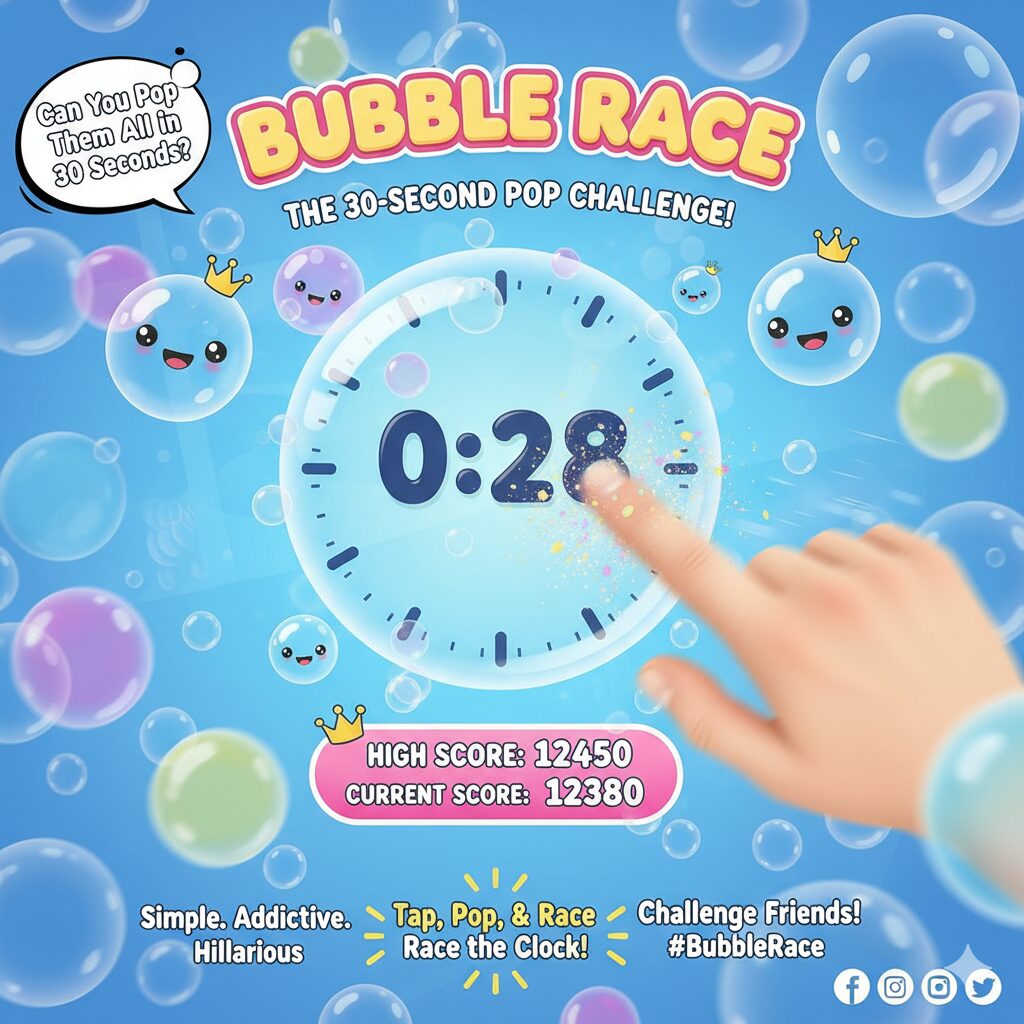 Can You Pop Them All in 30 Seconds? The Addictive Bubble Race Everyone’s Talking About!