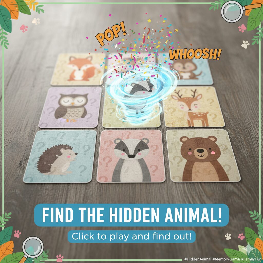 Can You Find the Missing Animal? Memory Challenge for Kids!