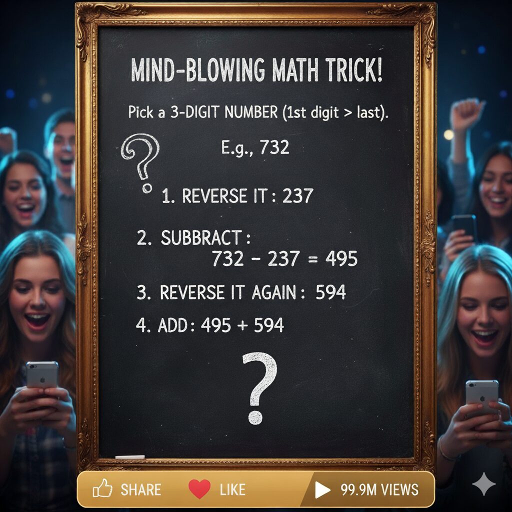 Mind-Blowing 3-Digit Math Trick π€―