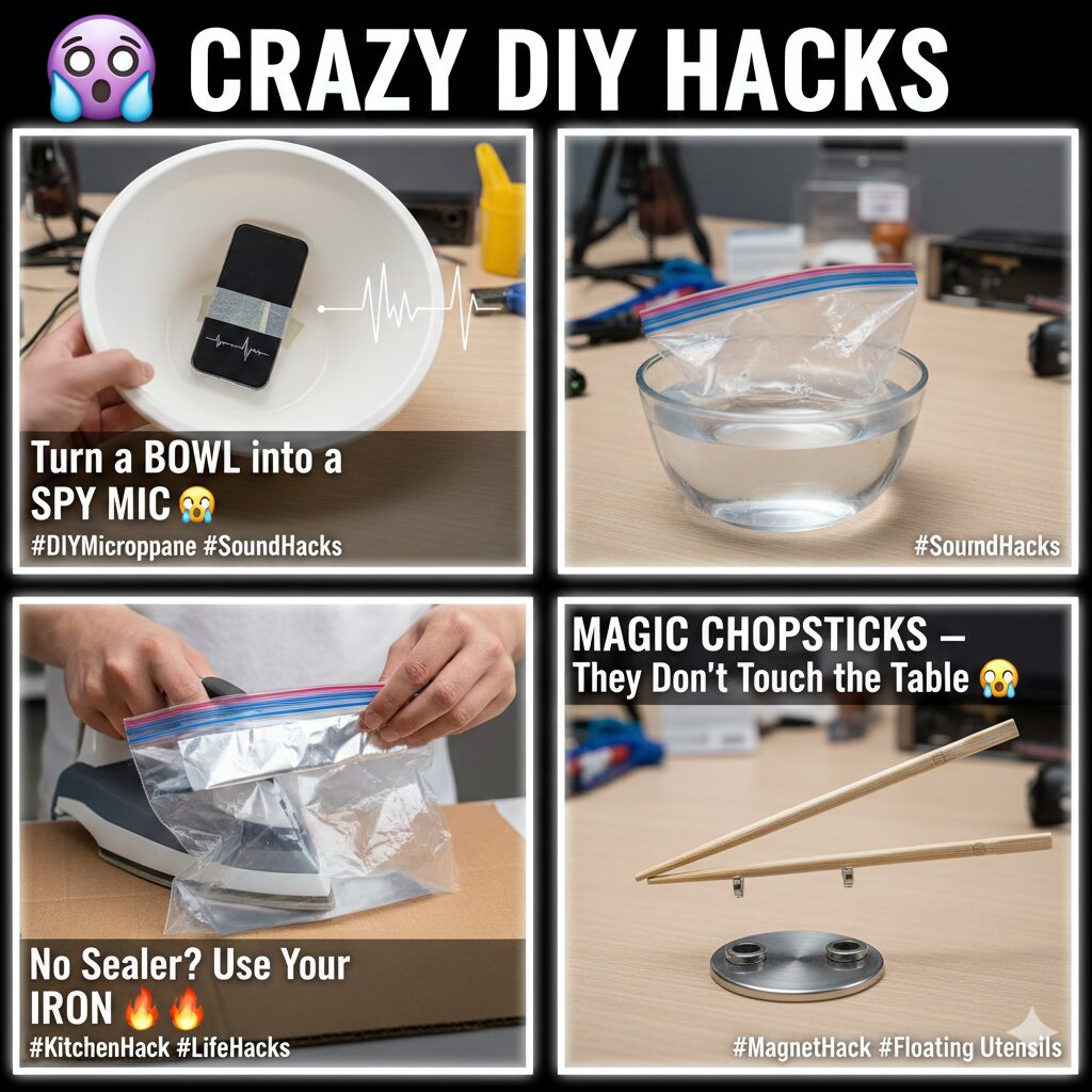 From a Bowl Spy Mic to Floating Chopsticks — The 3 Craziest Hacks of 2025!