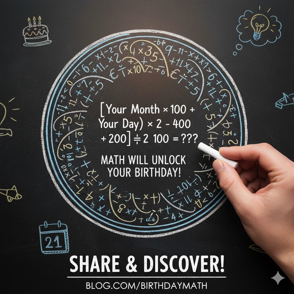 Try this — math will reveal your birthday