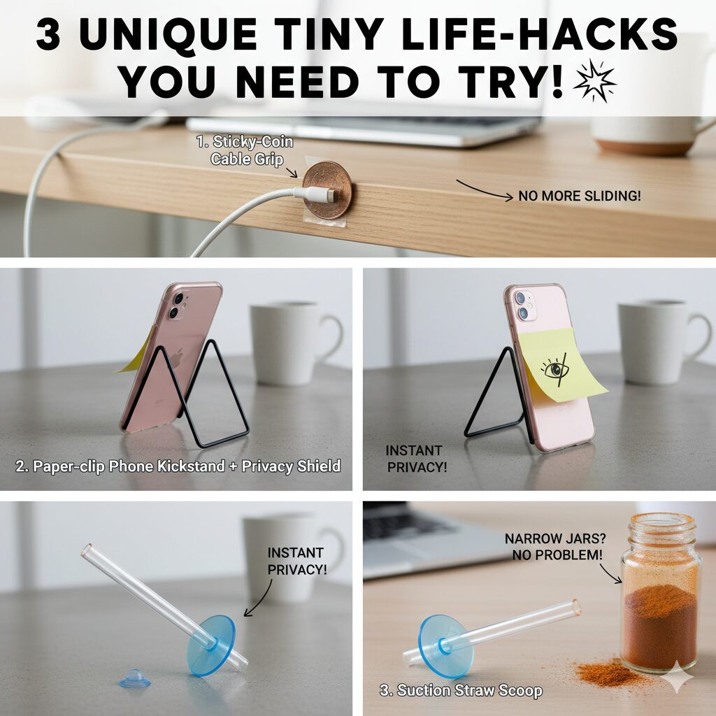 3 Unique Tiny Life-Hacks You Need to Try