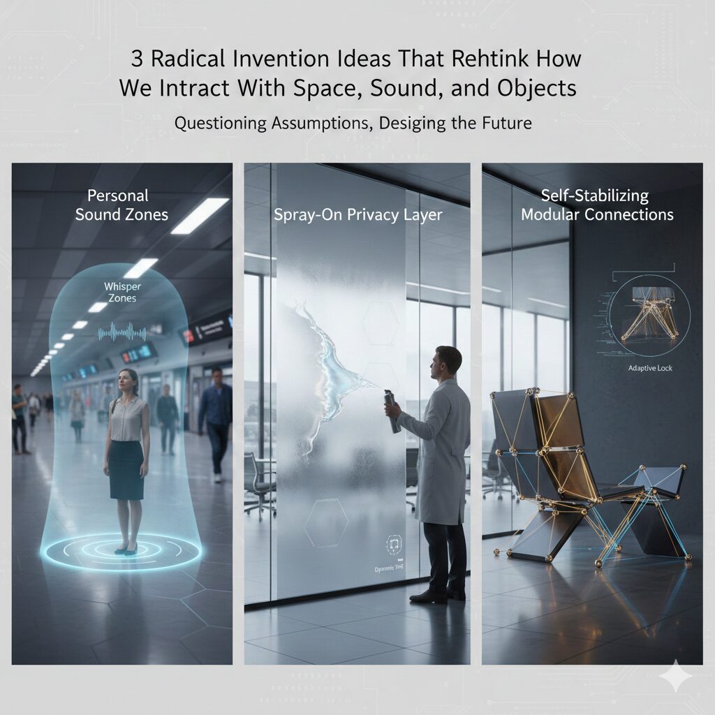 3 Radical Invention Ideas That Rethink How We Interact With Space, Sound, and Objects