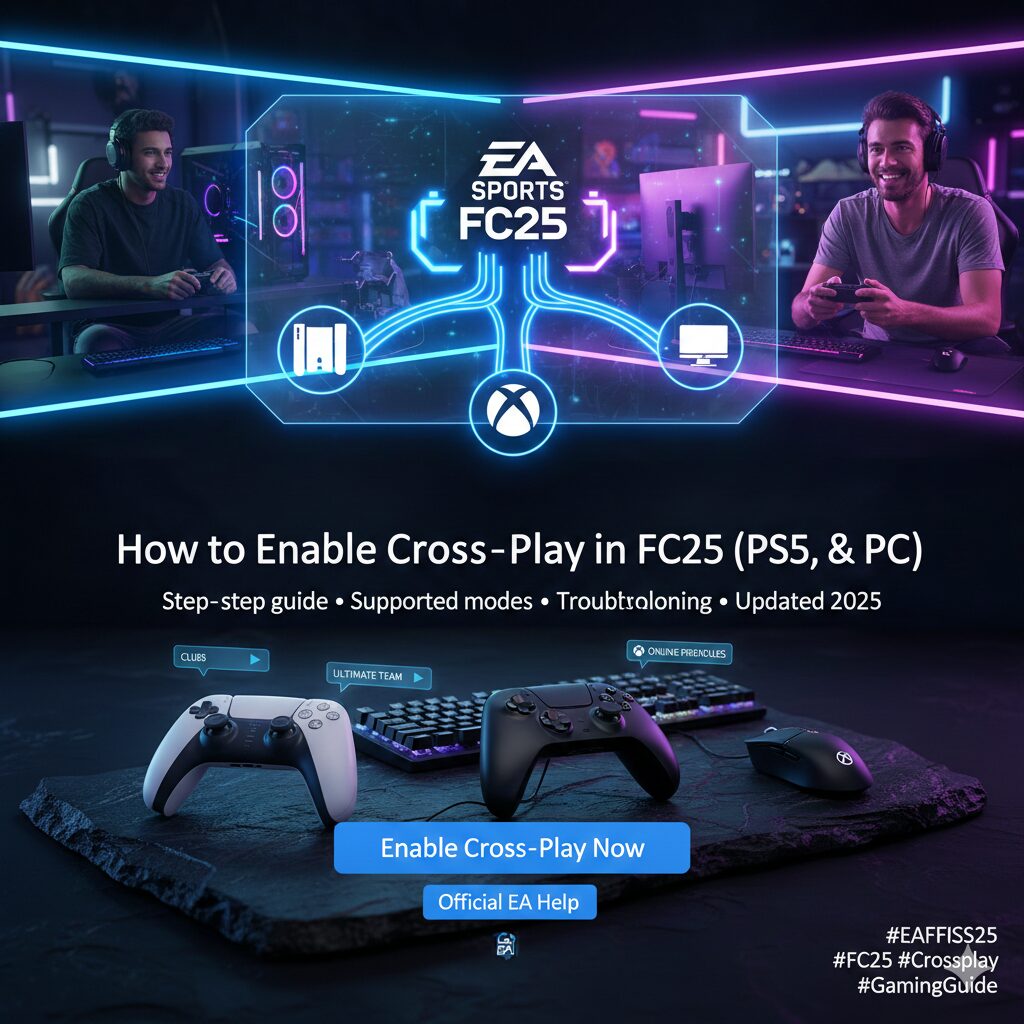 How to Enable Cross-Play in EA SPORTS FC25 (PS5, Xbox, PC)