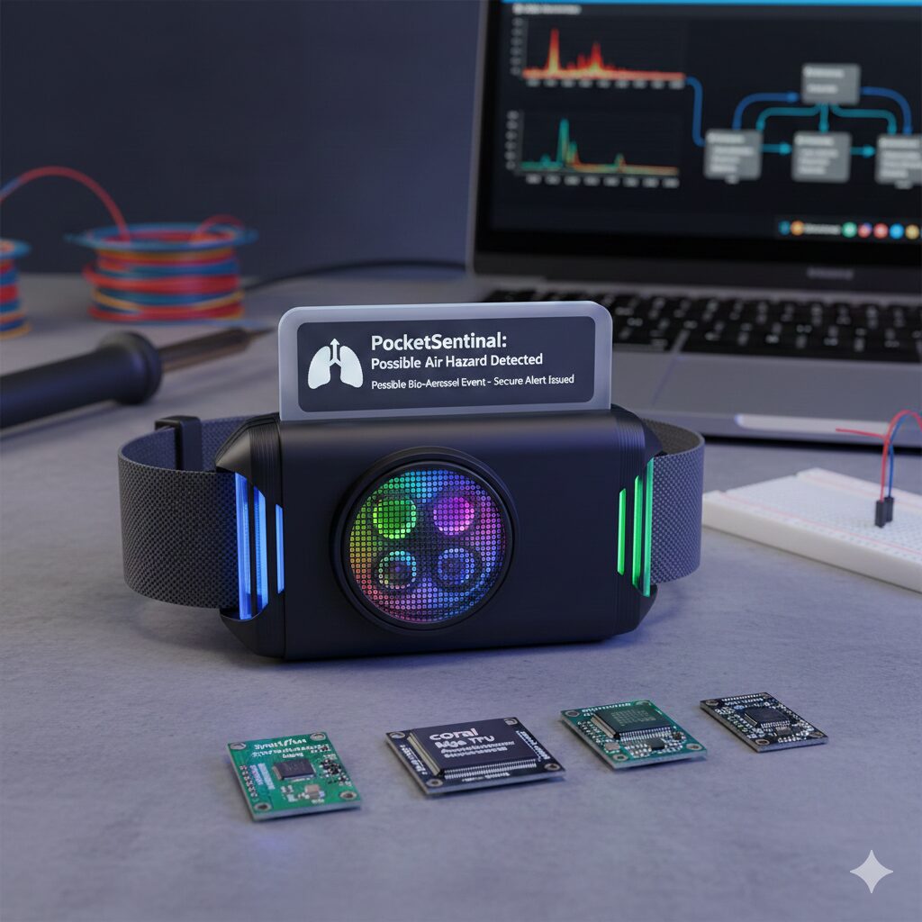 PocketSentinel: A Personal Airborne Hazard Early-Warning Wearable (Novel DIY Hardware)