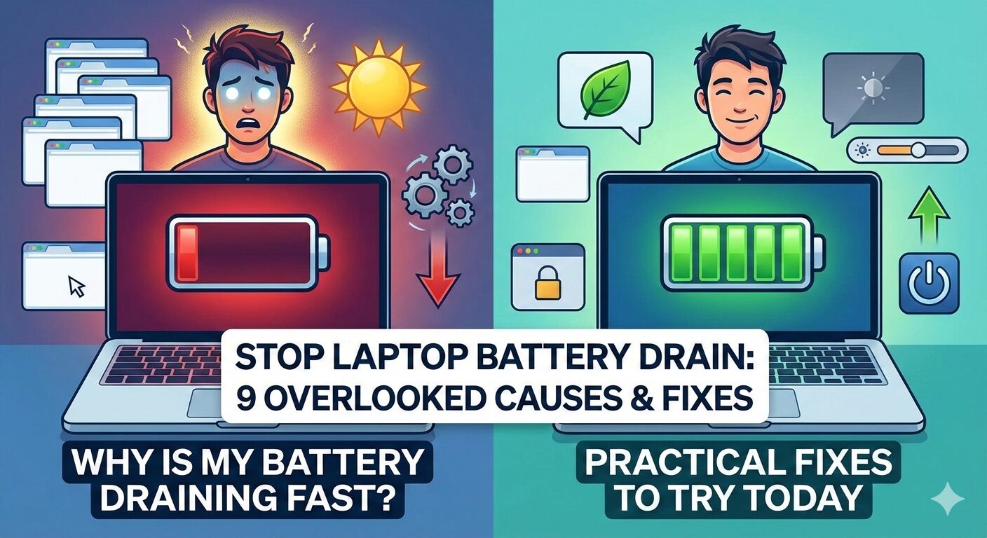 Laptop Battery Draining Fast? 9 Hidden Causes Most People Miss
