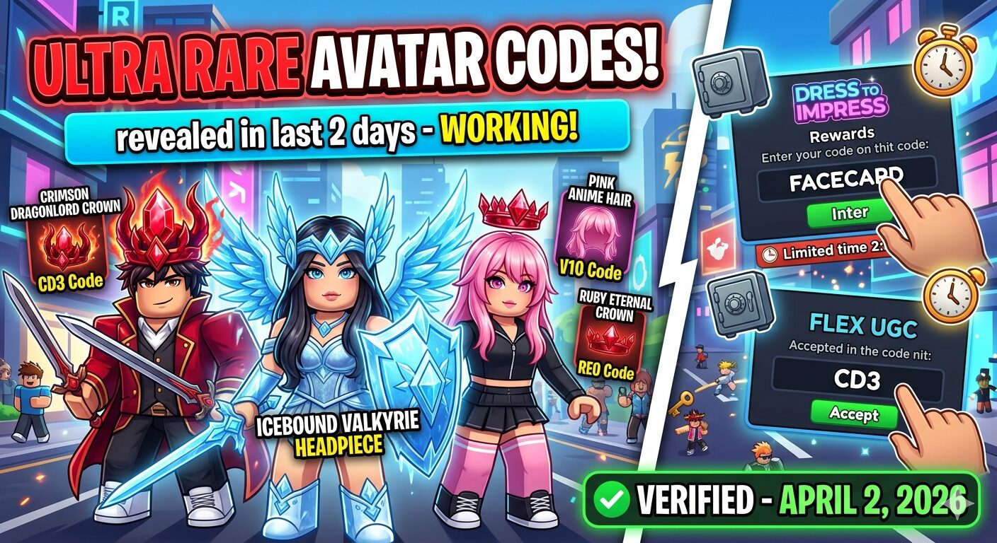 ULTRA RARE AVATAR CODES (APRIL 2-DAY DROP)