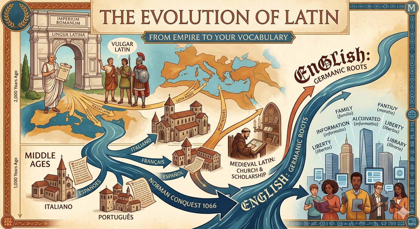 The Evolution of Latin: From Empire to Your English Vocabulary
