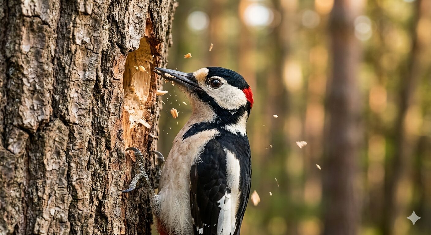 Nature’s Jackhammer: The Incredible Science of Woodpeckers