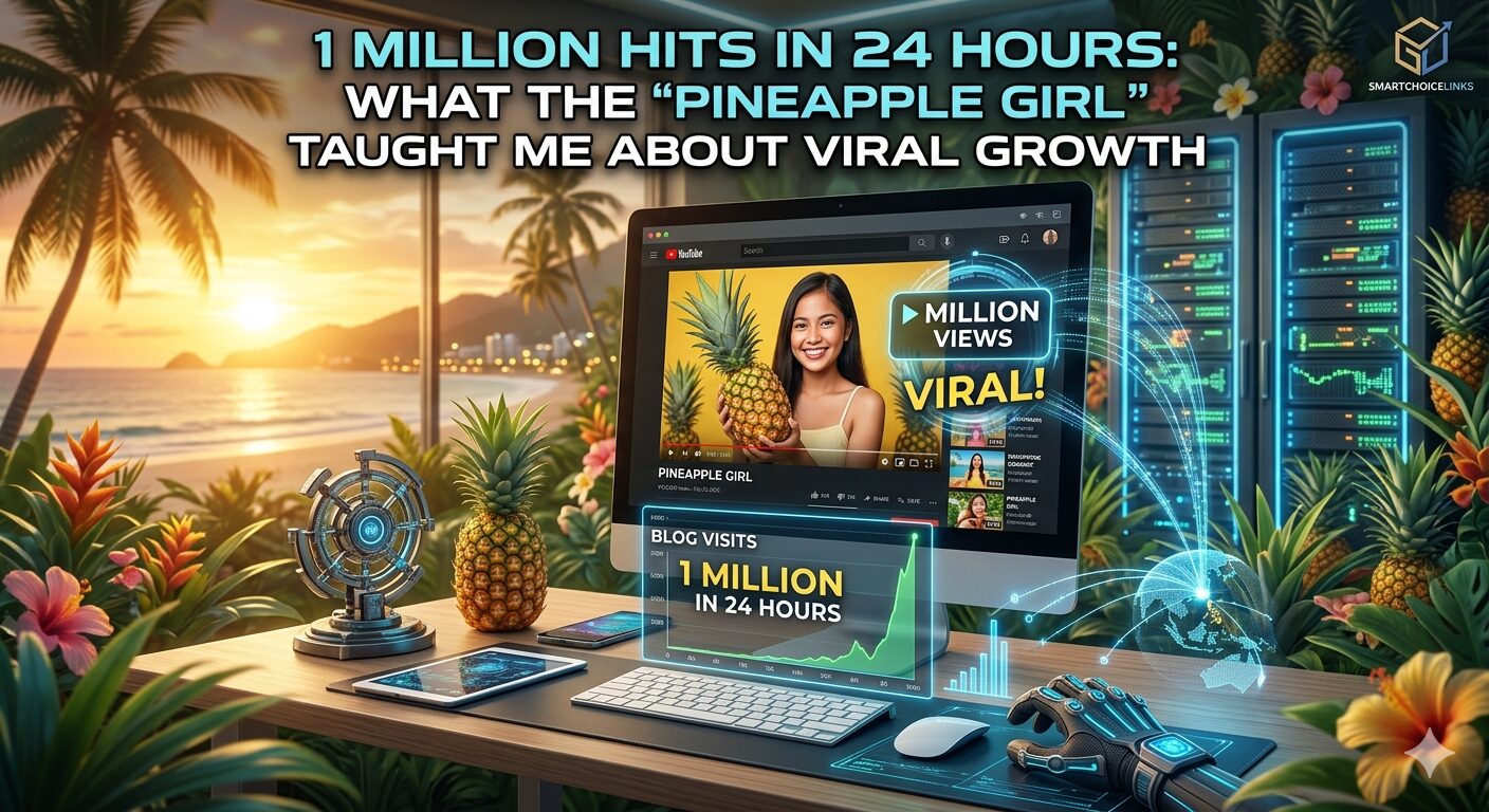&nbsp;1 Million Hits in 24 Hours: What the “Pineapple Girl” Taught Me About Viral Growth